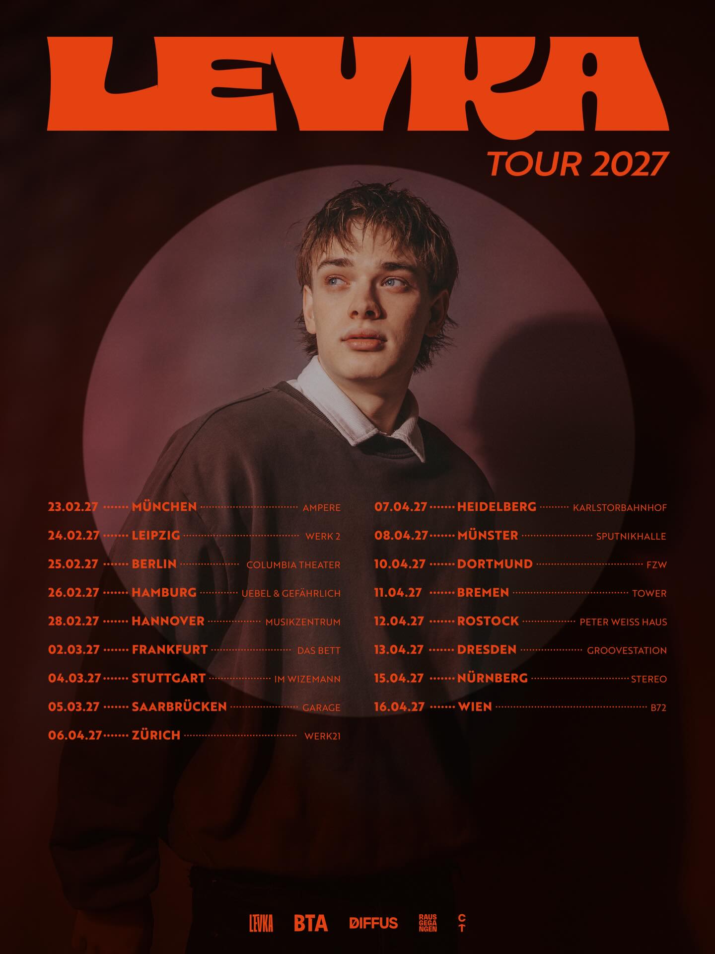 LEVKA Tour Poster 2026–2027